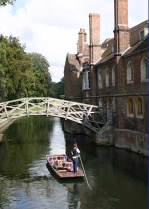Punting under the Mathematical Bridge